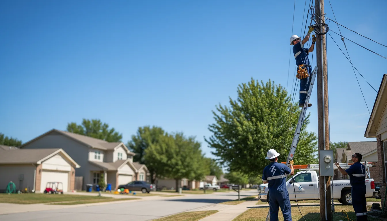 Residential electrician providing installation services in Fairfield, ME